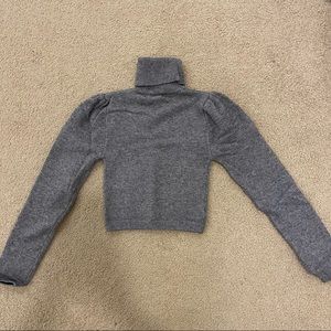Womens cropped turtle neck